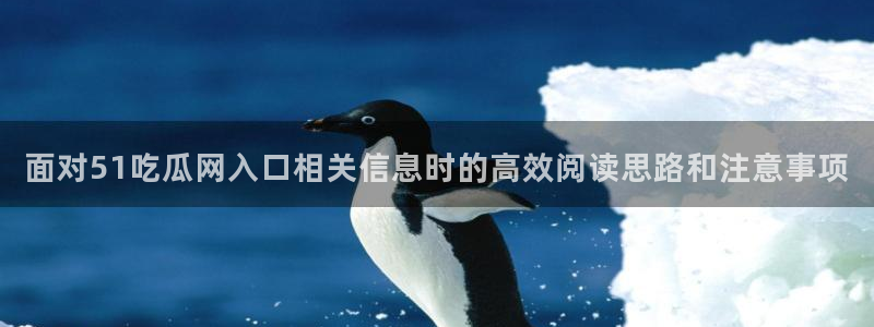 51吃瓜爆料网:面对51吃瓜网入口相关信息时的高效阅读思路和注意事项