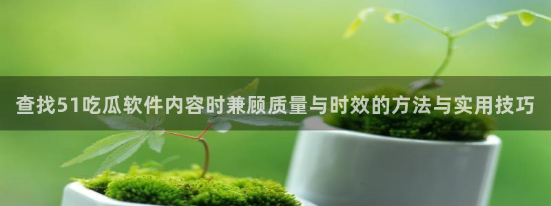 17吃瓜：查找51吃瓜软件内容时兼顾质量与时效的方法与实用技巧